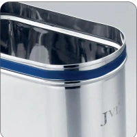 JVL Stainless Steel Kitchen Food Storage Capsule Shape Galaxy Window Canister - Base Variant