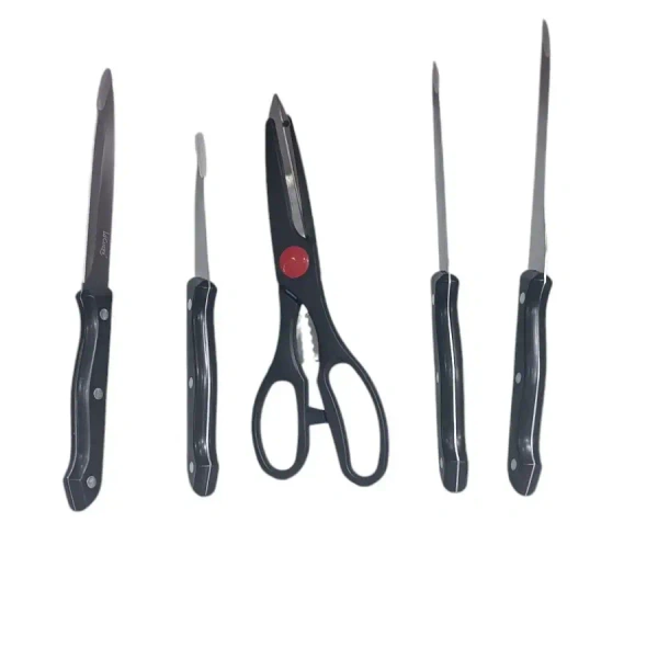 Lacuzini Knife Set With Wooden Stand - Base Variant
