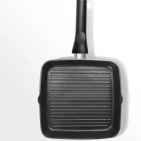 MILTON Milton Pro Cook Die Cast Grill Pan 24 cm Black Induction Safe Non Stick - Base Variant