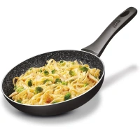 MILTON Milton Pro Cook Granito Fry Pan With Glass Lid Size 24 Cm - Base Variant
