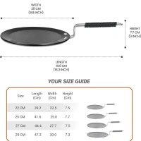 MILTON Milton Pro cook Granito Induction Hard Anodized Roti Tawa 25 cm - Base Variant