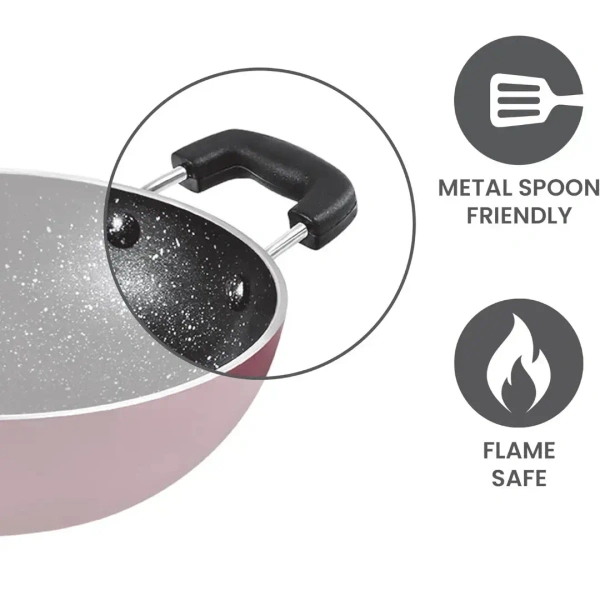 MILTON Milton Pro cook Granito Kadhai Non Induction 16 cm - Base Variant