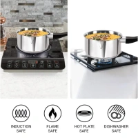 MILTON Milton Pro cook Sandwich Bottom Saucepan With Backlight Handle - Base Variant