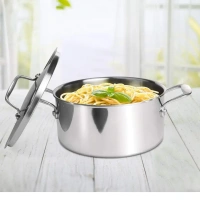 MILTON Milton Pro Cook Tri Ply Stainless Steel Casserole With Lid Size 22 - Base Variant