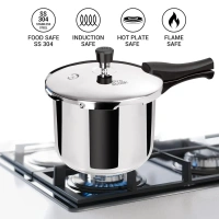 MILTON Milton Pro Cook Triply Stainless Steel Pressure Cooker Outer Lid  3 Ltr - Base Variant