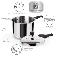 MILTON Milton Pro Cook Triply Stainless Steel Pressure Cooker Outer Lid  3 Ltr - Base Variant
