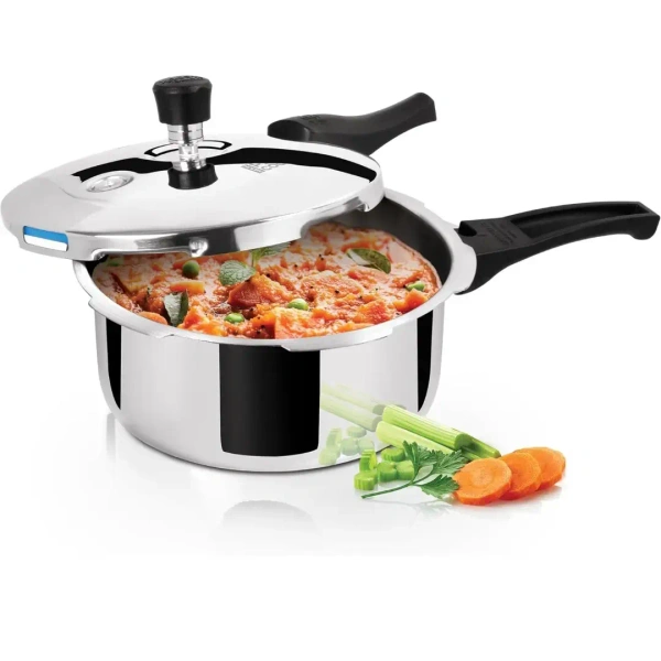 MILTON Milton Pro Cook Triply Stainless Steel Pressure Cooker Outer Lid  2 Ltr - Base Variant