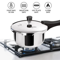 MILTON Milton Pro Cook Triply Stainless Steel Pressure Cooker Outer Lid  2 Ltr - Base Variant