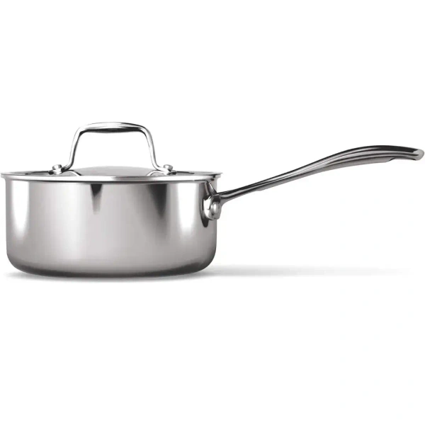 MILTON Milton Pro Cook Triply Stainless Steel Sauce Pan with Lid 16 Cm - Base Variant