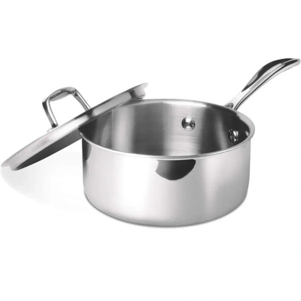 MILTON Milton Pro Cook Triply Stainless Steel Sauce Pan with Lid 16 Cm - Base Variant