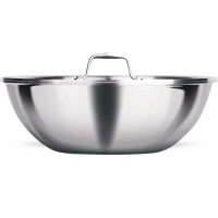 MILTON Pro cook Triply Stainless Steel Tasla with S S Lid 26 Cm - Base Variant