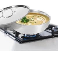 MILTON Pro cook Triply Stainless Steel Tasla with S S Lid 26 Cm - Base Variant