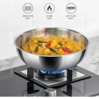 MILTON Milton Procook Triply Stainless Steel Tasla Without Lid  Set of 6 - Base Variant
