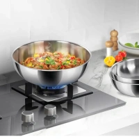 MILTON Milton Procook Triply Stainless Steel Tasla Without Lid  Set of 6 - Base Variant