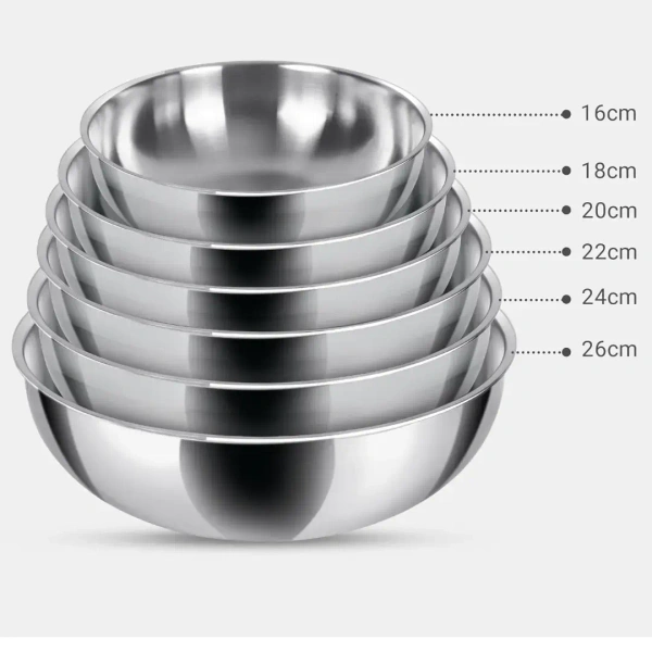 MILTON Milton Procook Triply Stainless Steel Tasla Without Lid  Set of 6 - Base Variant