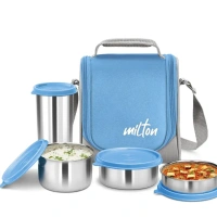 MILTON Milton Tasty Lunch 3 Combo Steel Tiffin - Base Variant