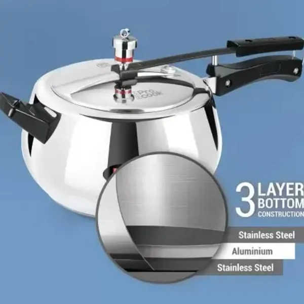 MILTON Milton Triply Stainless Steel Inner Lid Pressure Cooker - Base Variant