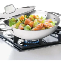 MILTON Milton Triply Stainless Steel Kadhai With Lid 22 cm - Base Variant