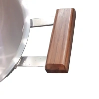 MILTON Milton Triply Wooden Handle Kadhai With Glass Lid - Base Variant
