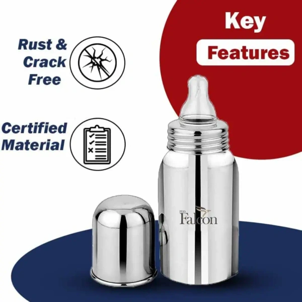 FALCON PddFalcon Stainless Steel Baby Feeding Bottle 220 ml - Base Variant