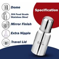FALCON PddFalcon Stainless Steel Baby Feeding Bottle 220 ml - Base Variant