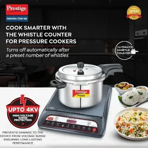 PRESTIGE Prestige PIC 20 WIZ 1600W Induction Cooktop(Black, Automatic Whistle Counter, - Base Variant