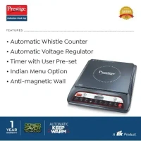 PRESTIGE Prestige PIC 20 WIZ 1600W Induction Cooktop(Black, Automatic Whistle Counter, - Base Variant