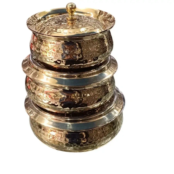 PVD Coating 3 Pcs Handi Set With Lid - Base Variant