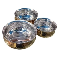 PVD Coating 3 Pcs Handi Set With Lid - Base Variant