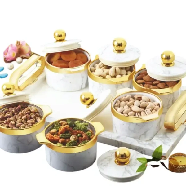Rishabh Super Rover Dryfruit Box With Tray Set Of 6 - Base Variant
