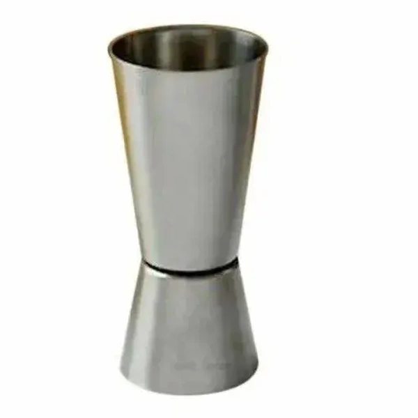 Silver Round Stainless Steel Peg Glass - Base Variant