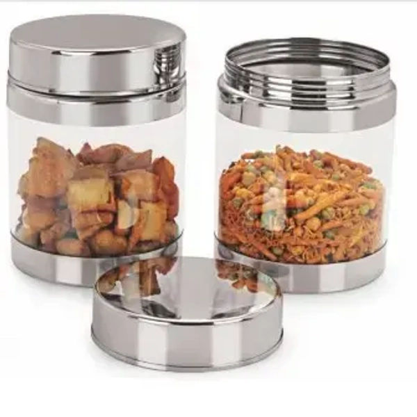 Sizzle Containers 1200 ml Set of 2 Galaxy Clear Jar S12 - Base Variant