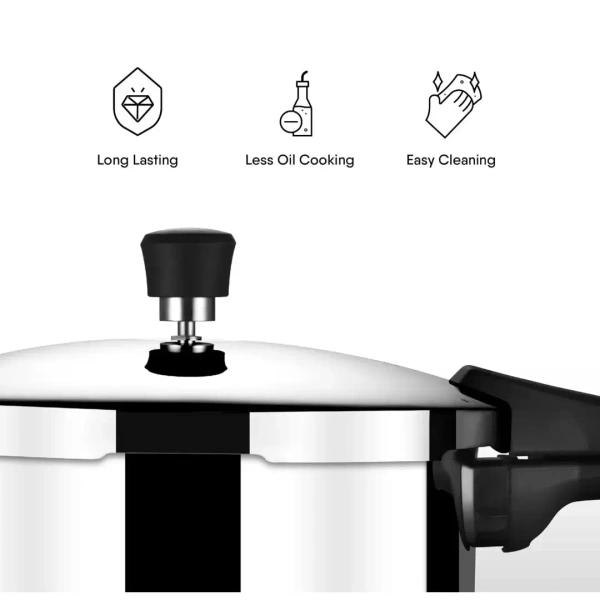 Stahl Stainless Steel Triply Pressure Cooker 1.5 Ltr. - Base Variant