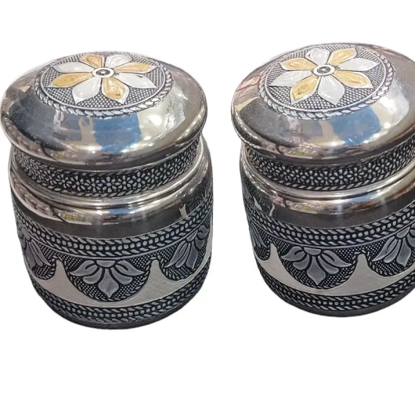 Stainless Steel Antique Mukhwas Set - Base Variant