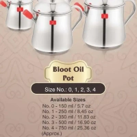 FAWN Stainless Steel Bloor Oil Pot 750 Ml - Base Variant