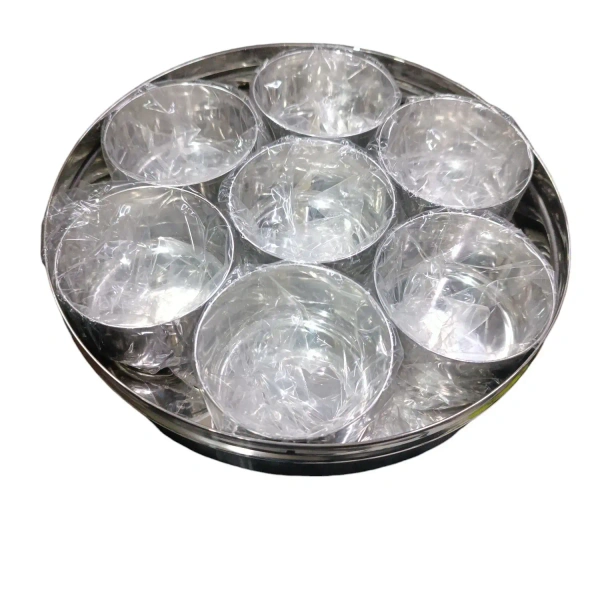 Stainless Steel C-Through Masala Box Size 9 - Base Variant