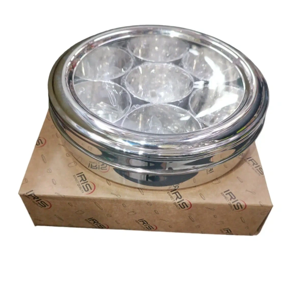 Stainless Steel C-Through Masala Box Size 9 - Base Variant