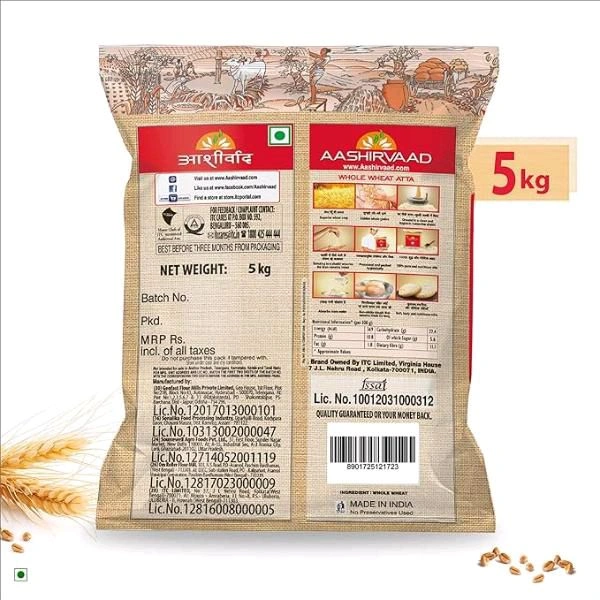 Aashrvaad Atta 5kg - Green