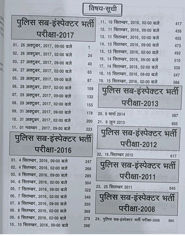 Punekar MPSI Solved Paper 2008 to 2017 , Book in hindi 2024 , MP Police Sub - Inspector Solved Paper for All MP Police Exams
Hindi Edition | 2024th Edition - 7 August 2024

MPSI 2024 | मध्यप्रदेश पुलिस सब-इंस्पेक्टर सॉल्व्ड पेपर्स (2008-2017) | MP Police Sub Inspector Solved Papers | Suitable for Subedar, SI, Platoon Commander Exams | Hindi Medium | Punekar Publication