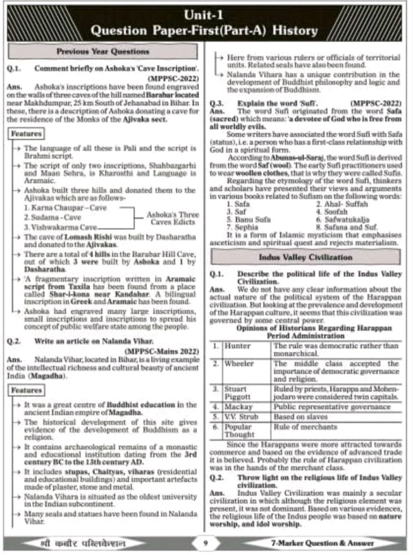 SHREE KABIR PUBLICATION Sanjay Dangi 
7 Marker Book for MPPSC Mains Exam, Based on New Syllabus, Compilation of Answers from Paper 1 to 3, by Sanjay Dangi & Babulal Dangi, Shree Kabir Publication
First Edition Edition - 22 September 2024