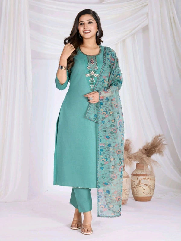 Shriya Fashion Women's Kurta Set - S, Teal