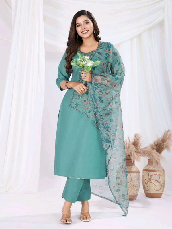 Shriya Fashion Women's Kurta Set - XL, Teal