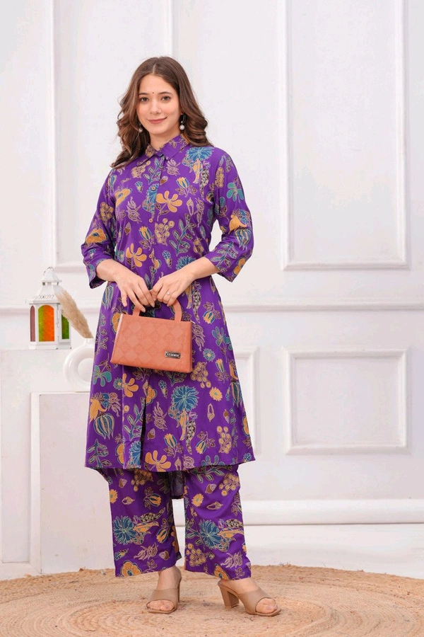 Devdham DEVDHAM 
Women Cotton Rayon Kurta Palazzo Set - XL