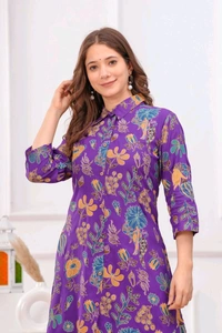 Devdham DEVDHAM 
Women Cotton Rayon Kurta Palazzo Set - XL