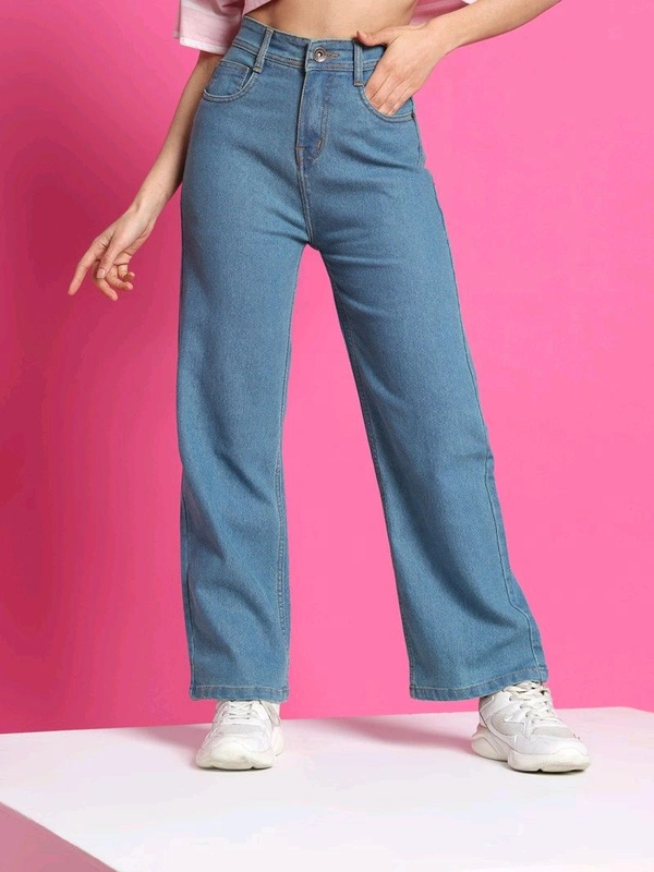Denim Look DENIM LOOK Flared Women Blue Jeans - 30