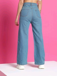 Denim Look DENIM LOOK Flared Women Blue Jeans - 30