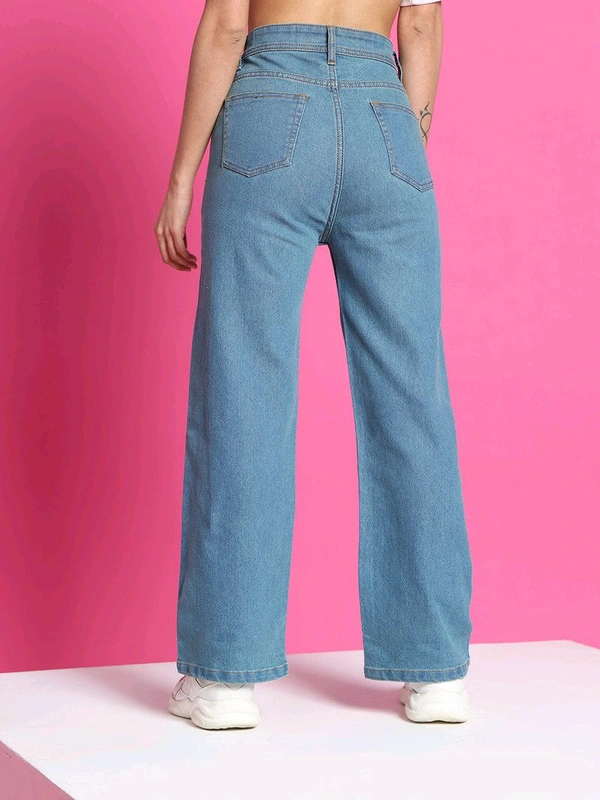 Denim Look DENIM LOOK Flared Women Blue Jeans - 30
