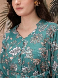 Sangria Floral Print 2-Piece Co-Ords - XS