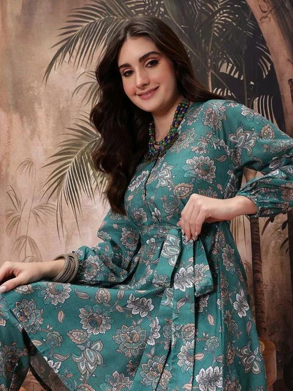 Sangria Floral Print 2-Piece Co-Ords - S