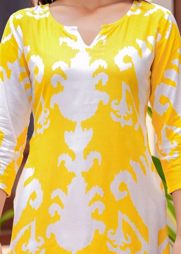 Shobhit shobhit Women Viscose Rayon Kurti Palazzo Set - M